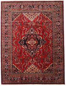 Lillian Teppich 347X458 Rot/Dunkelrot Großer Wolle, Persien/Iran Carpetvista
