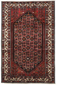  Persian Hamadan Rug 201X309 Brown/Red (Wool, Persia/Iran)
