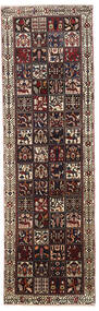 108X360 絨毯 オリエンタル バクティアリ 廊下 カーペット 茶色/ダークレッド (ウール, ペルシャ/イラン) Carpetvista