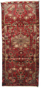  Oriental Nahavand Rug 90X195 Runner
 Red/Brown Wool, Persia/Iran Carpetvista