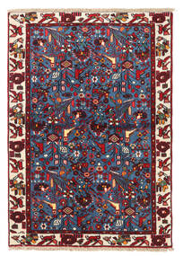  Orientalischer Rudbar Teppich 99X141 Dunkelrosa/Rot Wolle, Persien/Iran Carpetvista