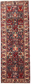 Bachtiar Teppich 110X300 Läufer Rot/Dunkelrosa Wolle, Persien/Iran Carpetvista