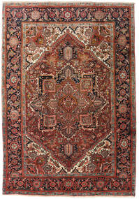  Heriz Teppich 195X285 Persischer Wollteppich Rot/Braun Carpetvista