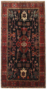 155X300 Heriz Orientalisk Hallmatta Mörkröd/Röd (Ull, Persien/Iran) Carpetvista