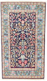  77X136 Floral Small Kerman Rug Wool, Carpetvista