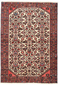  Hamadan Teppich 100X145 Persischer Wollteppich Rot/Beige Klein Carpetvista