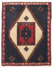 絨毯 クラルダシュト 88X110 ダークグレー/レッド (ウール, ペルシャ/イラン)
