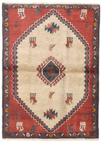 90X125 Klardasht Teppich Orientalischer Beige/Rot (Wolle, Persien/Iran) Carpetvista