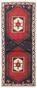 絨毯 クラルダシュト 75X190 廊下 カーペット レッド/ダークグレー (ウール, ペルシャ/イラン)