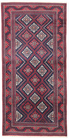  97X195 Beluch Vloerkleed Rood/Donkerblauw Perzië/Iran Carpetvista