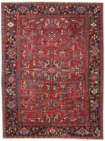 188X245 Heriz Patina Teppich Orientalischer Rot/Dunkelrosa (Wolle, Persien/Iran) Carpetvista
