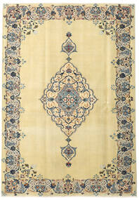 Keshan Patina Teppich 165X238 Gelb/Beige Wolle, Persien/Iran Carpetvista