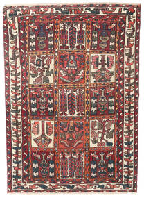  Oosters Bakhtiar Patina Vloerkleed 110X152 Rood/Donkerrood Wol, Perzië/Iran Carpetvista