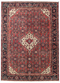  138X190 Hosseinabad Patina Teppich Rot/Dunkelrot Persien/Iran Carpetvista