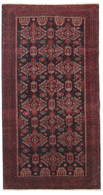 95X177 Tapete Balúchi Patina Oriental Vermelho Escuro/Vermelho (Lã, Pérsia/Irão) Carpetvista