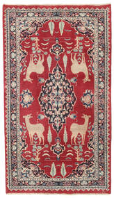 絨毯 ペルシャ マシュハド パティナ 104X182 レッド/ベージュ (ウール, ペルシャ/イラン)