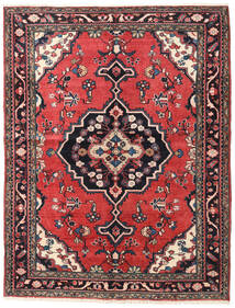 158X205 Alfombra Oriental Lillian Rojo/Gris Oscuro (Lana, Persia/Irán) Carpetvista