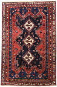 Afshar/Sirjan Teppich 182X278 Rot/Dunkellila Wolle, Persien/Iran Carpetvista