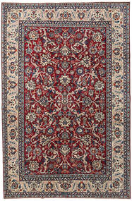  Persischer Yazd Patina Teppich 200X304 Dunkelrosa/Rot (Wolle, Persien/Iran)
