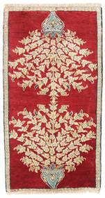 Kashmar Rug 45X90 Persian Wool Red/Beige Small Carpetvista