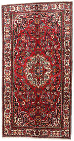 165X308 Alfombra Hamadan Oriental De Pasillo Rojo/Rojo Oscuro (Lana, Persia/Irán) Carpetvista