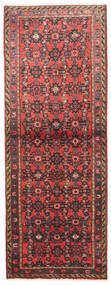  75X195 Hosseinabad Hallmatta Röd/Mörkröd Persien/Iran Carpetvista