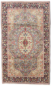 120X200 絨毯 ケルマン オリエンタル ベージュ/グレー (ウール, ペルシャ/イラン) Carpetvista
