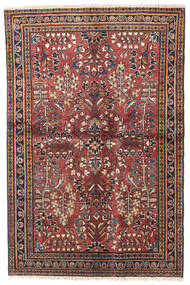 絨毯 ペルシャ リリアン 100X155 レッド/ダークレッド (ウール, ペルシャ/イラン)