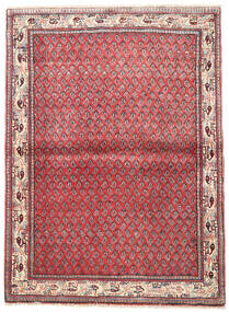 112X152 Sarough Mir Vloerkleed Oosters Rood/Beige (Wol, Perzië/Iran) Carpetvista