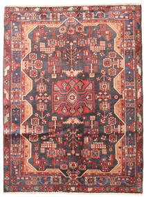 132X173 Bakhtiar Matta Orientalisk Röd/Mörkgrå (Ull, Persien/Iran) Carpetvista