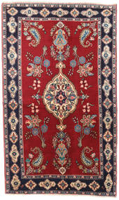 135X224 Dywan Meszhed Orientalny Czerwony/Ciemno Różowy (Wełna, Persja/Iran) Carpetvista