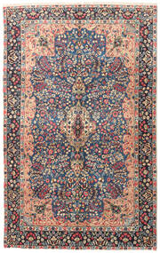 150X243 Kerman Patina Vloerkleed Oosters Beige/Grijs (Wol, Perzië/Iran) Carpetvista