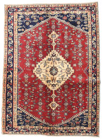 128X170 絨毯 オリエンタル ハマダン パティナ レッド/ベージュ (ウール, ペルシャ/イラン) Carpetvista