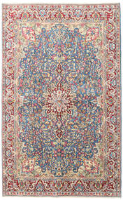  Orientalisk Kerman Matta 150X240 Beige/Grå Ull, Persien/Iran Carpetvista