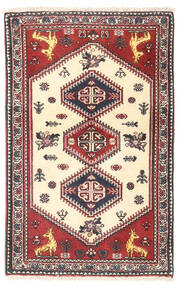 Abadeh Rug Rug 70X110 Beige/Red Wool, Persia/Iran Carpetvista