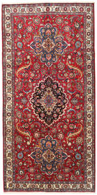 155X320 Dywan Orientalny Meszhed Chodnikowy Czerwony/Ciemnoczerwony (Wełna, Persja/Iran) Carpetvista