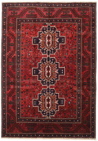 Tappeto Persiano Shiraz 208X298 Rosso Scuro/Rosso (Lana, Persia/Iran)