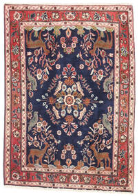 80X110 絨毯 オリエンタル ハマダン レッド/ダークパープル (ウール, ペルシャ/イラン) Carpetvista