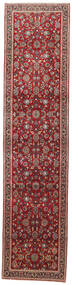95X400 Dywan Orientalny Keszan Chodnikowy Czerwony/Pomarańczowy (Wełna, Persja/Iran) Carpetvista