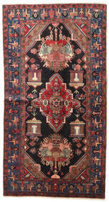 125X230 Dywan Nahawand Orientalny Czerwony/Ciemnoszary (Wełna, Persja/Iran) Carpetvista