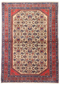  Rudbar Teppich 105X145 Persischer Wollteppich Rot/Beige Klein Carpetvista