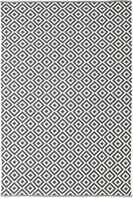  200X300 Checkered Torun Rug - Black/White Cotton