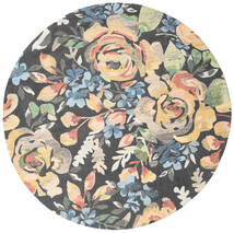 Colette Ø 200 Multicolor Floral Round Wool Rug