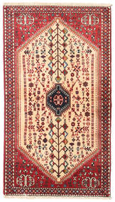 Tappeto Abadeh 70X122 Rosso/Beige (Lana, Persia/Iran)