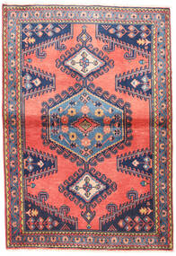 絨毯 ウィス 100X145 レッド/ダークグレー (ウール, ペルシャ/イラン)
