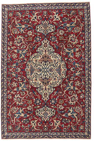 Orientalischer Yazd Patina Teppich 180X270 Dunkelrosa/Rot Wolle, Persien/Iran Carpetvista