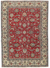絨毯 ペルシャ タブリーズ パティナ 135X185 レッド/茶色 (ウール, ペルシャ/イラン)