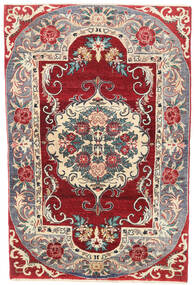 95X145 絨毯 オリエンタル バクティアリ パティナ レッド/グレー (ウール, ペルシャ/イラン) Carpetvista