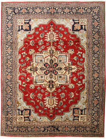  Persian Heriz Rug 310X398 Brown/Beige Carpetvista