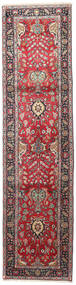 Dywan Perski Tebriz 85X340 Chodnikowy Czerwony/Ciemnoszary (Wełna, Persja/Iran)